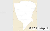 Classic Style Simple Map of Guiberoua, single color outside