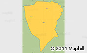 Savanna Style Simple Map of Guiberoua, cropped outside