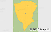 Savanna Style Simple Map of Guiberoua, single color outside