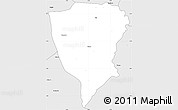 Silver Style Simple Map of Guiberoua