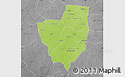 Physical Map of Gagnoa, desaturated