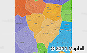 Political Shades Map of Gagnoa