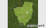 Satellite Map of Gagnoa, darken