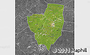 Satellite Map of Gagnoa, desaturated