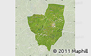 Satellite Map of Gagnoa, lighten