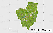 Satellite Map of Gagnoa, single color outside