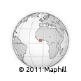 Outline Map of Gagnoa