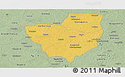 Savanna Style Panoramic Map of Gagnoa