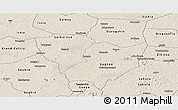 Shaded Relief Panoramic Map of Gagnoa
