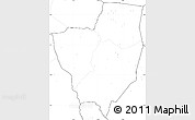 Blank Simple Map of Gagnoa, no labels