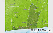 Satellite Map of Grand-Lahou, physical outside