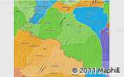 Political Shades 3D Map of Guiglo