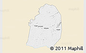 Classic Style 3D Map of Blolequin, single color outside