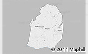 Gray 3D Map of Blolequin, single color outside