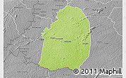Physical 3D Map of Blolequin, desaturated