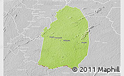 Physical 3D Map of Blolequin, lighten, desaturated