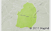 Physical 3D Map of Blolequin, lighten, semi-desaturated