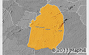 Political 3D Map of Blolequin, desaturated