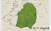 Satellite 3D Map of Blolequin, shaded relief outside