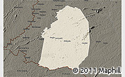 Shaded Relief 3D Map of Blolequin, darken