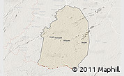 Shaded Relief 3D Map of Blolequin, lighten
