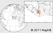 Blank Location Map of Blolequin, highlighted parent region
