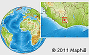 Physical Location Map of Blolequin, highlighted parent region