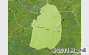 Physical Map of Blolequin, satellite outside