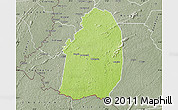 Physical Map of Blolequin, semi-desaturated