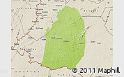 Physical Map of Blolequin, shaded relief outside