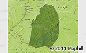 Satellite Map of Blolequin, physical outside