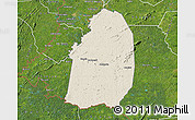 Shaded Relief Map of Blolequin, satellite outside