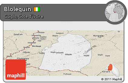 Classic Style Panoramic Map of Blolequin