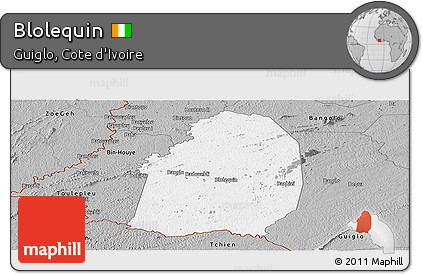Gray Panoramic Map of Blolequin