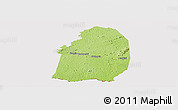 Physical Panoramic Map of Blolequin, cropped outside