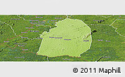 Physical Panoramic Map of Blolequin, satellite outside