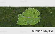 Satellite Panoramic Map of Blolequin, darken