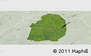 Satellite Panoramic Map of Blolequin, lighten