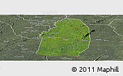 Satellite Panoramic Map of Blolequin, semi-desaturated