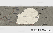 Shaded Relief Panoramic Map of Blolequin, darken