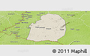Shaded Relief Panoramic Map of Blolequin, physical outside