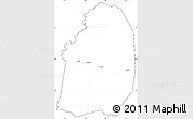Blank Simple Map of Blolequin, cropped outside