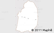 Classic Style Simple Map of Blolequin, cropped outside