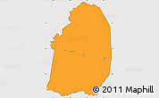 Political Simple Map of Blolequin, cropped outside