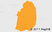 Political Simple Map of Blolequin, single color outside