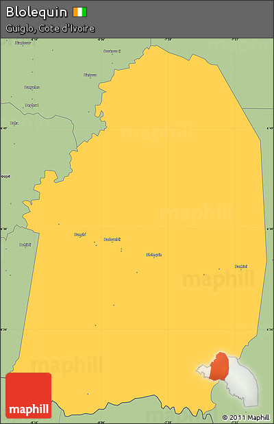 Savanna Style Simple Map of Blolequin