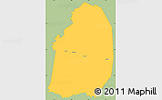 Savanna Style Simple Map of Blolequin, single color outside