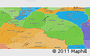 Political Shades Panoramic Map of Guiglo