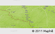 Physical Panoramic Map of Tahi