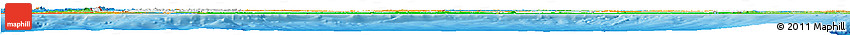 Flag Horizon Map of Cote D'Ivoire, political outside, flag rotated